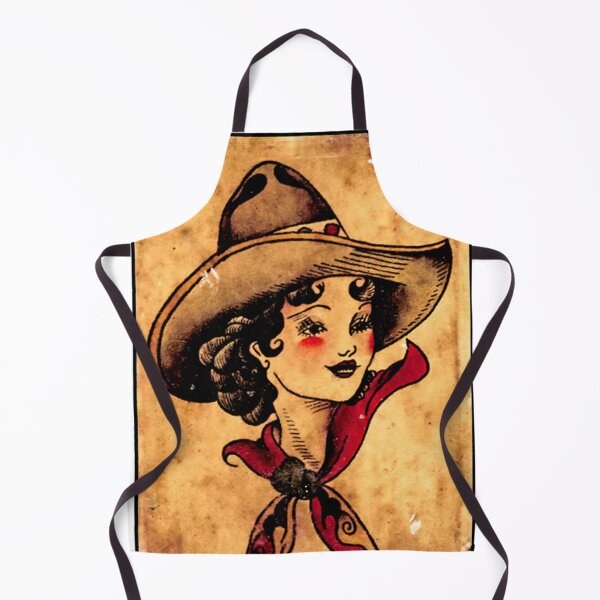Item preview, cowgirl tattoo flash 1919 designed and sold by dtkfred.