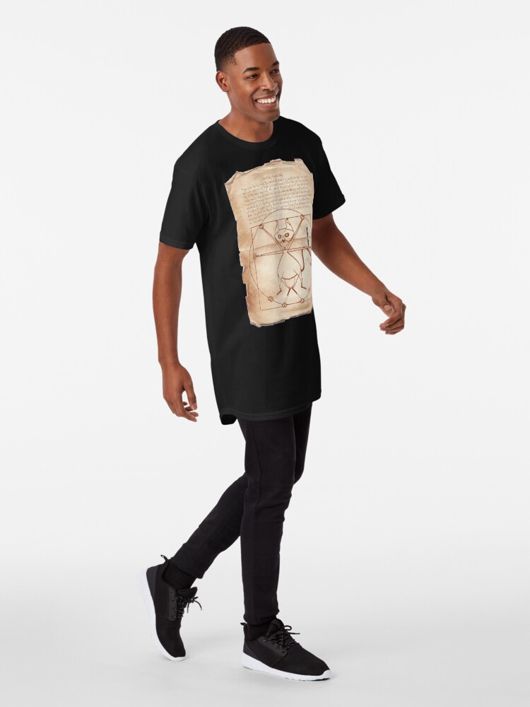 Alternate view of KINKY KITTY - The Kinky Vitruvian Kitty Long T-Shirt
