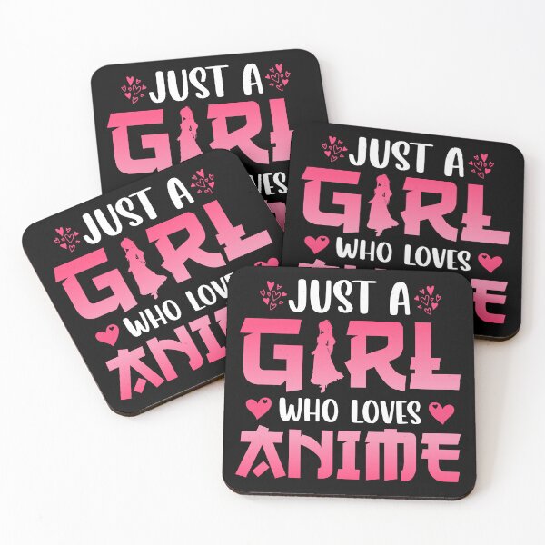 Item preview, Just a Girl Who Love Anime Pink Best Gifts For Anime and Manga Lover designed and sold by TajfunX.