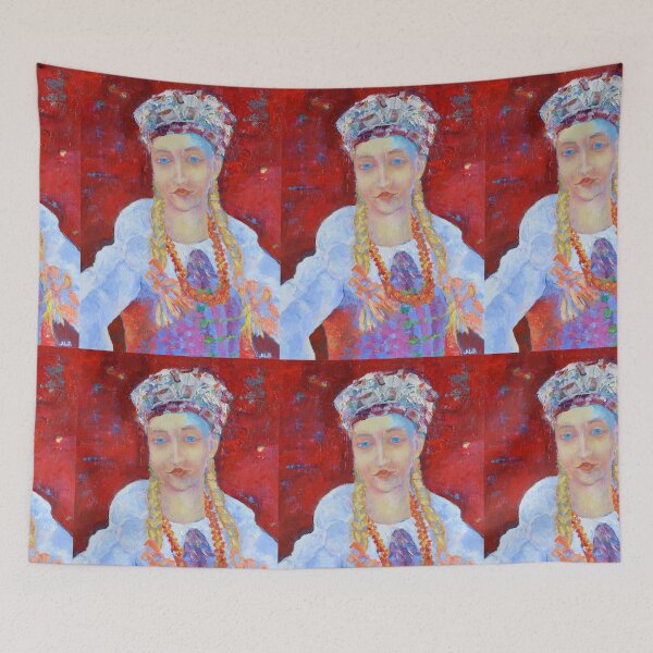 Item preview, Polish Lowicz girl in folk costume Poland folklore Gift designed and sold by tanabe.