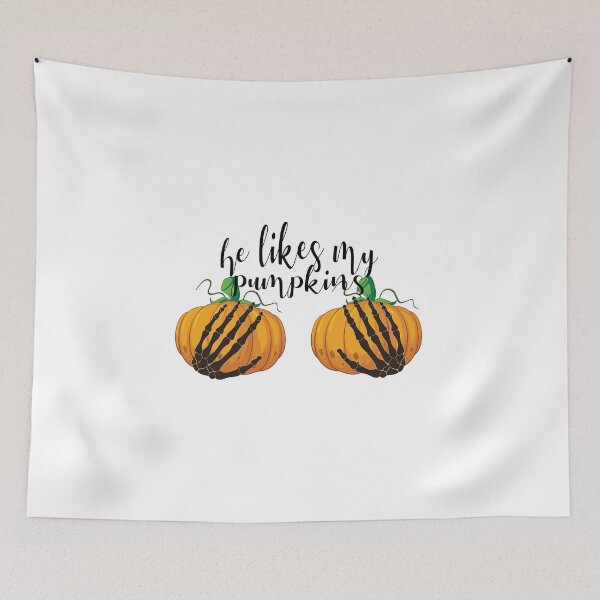 Item preview, he likes my pumpkins designed and sold by Fiona Shorts.