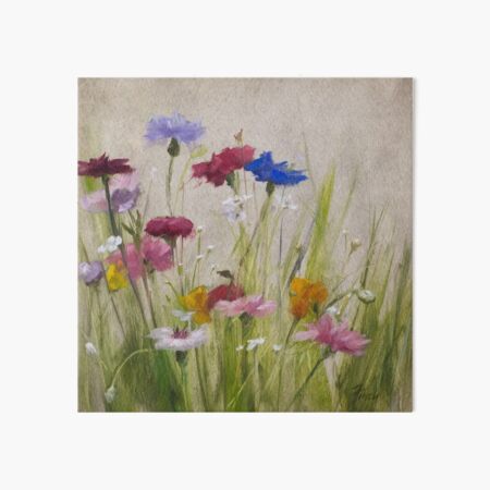 Loved • Floral Painting by Rebecca Finch Art Board Print