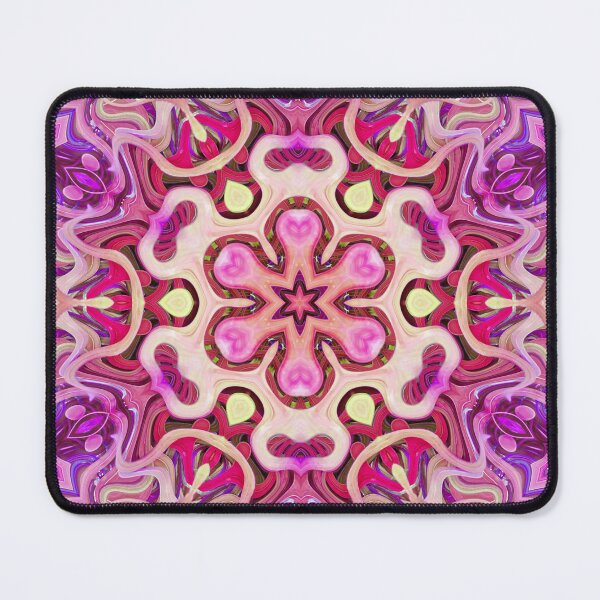 Item preview, Boho Vibes Abstract Kaleidoscope Maximalism Hippie Style Eclectic Mix of Pink Lilac Cream 1 of 16 designed and sold by Beachy.