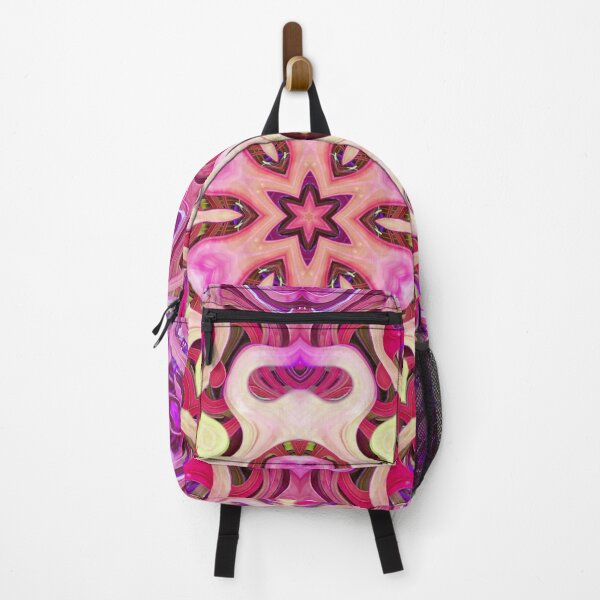 Item preview, Boho Vibes Abstract Kaleidoscope Maximalism Hippie Style Eclectic Mix of Pink Lilac Cream 1 of 16 designed and sold by Beachy.