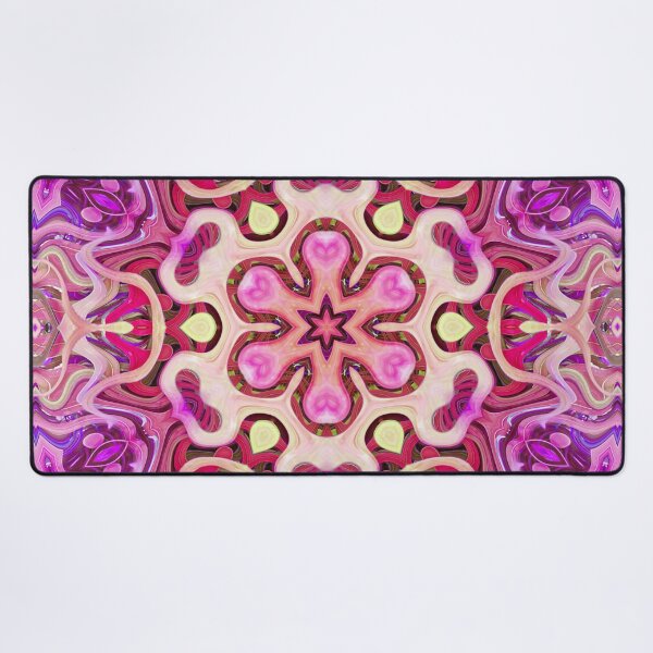 Item preview, Boho Vibes Abstract Kaleidoscope Maximalism Hippie Style Eclectic Mix of Pink Lilac Cream 1 of 16 designed and sold by Beachy.