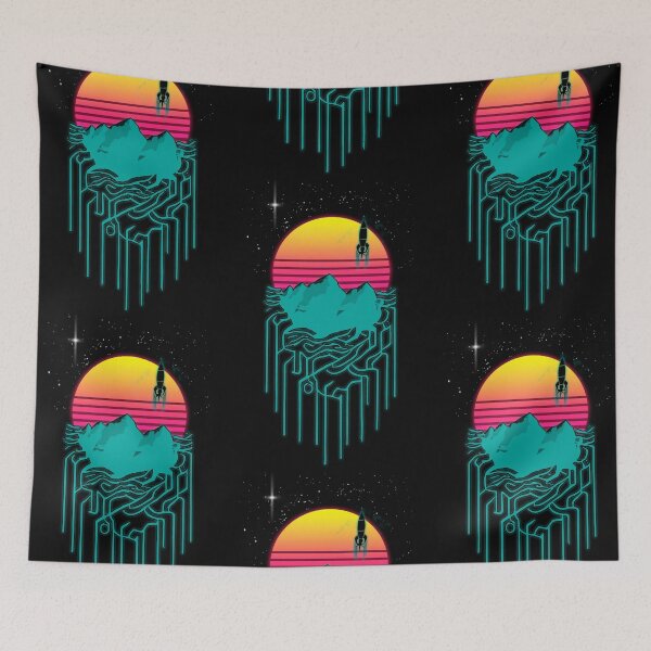 Artikelvorschau, Retrowave-Raketenstart entworfen und verkauft von Le-Freak.