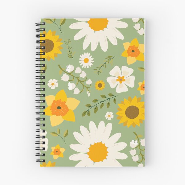 Item preview, Sunflowers Vintage Olive Green Pattern Floral Texture designed and sold by Niranjana Aja.