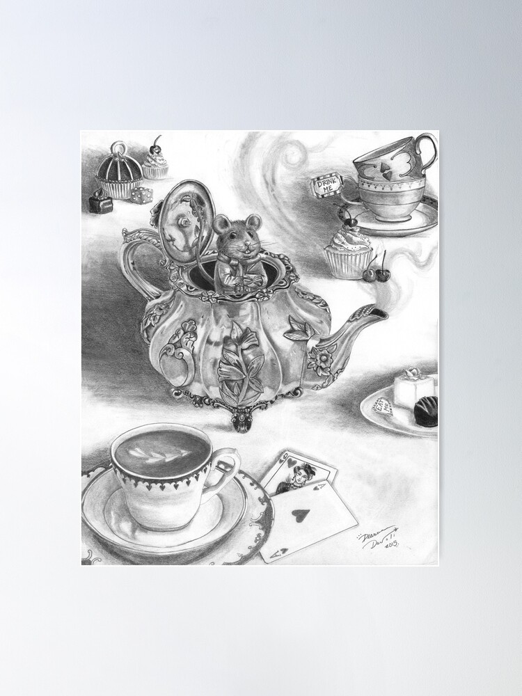 Alice in Wonderland Tea Set Illustration & Design on Behance