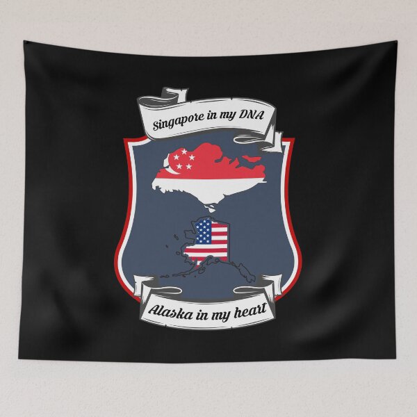 Item preview, Singapore in my DNA, Alaska in my heart Heritage designed and sold by Tony ⭐⭐⭐⭐⭐.