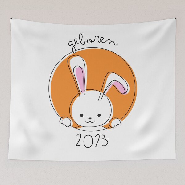 Item preview, Geboren 2023 Jahr des Kaninchens designed and sold by trendingatees.