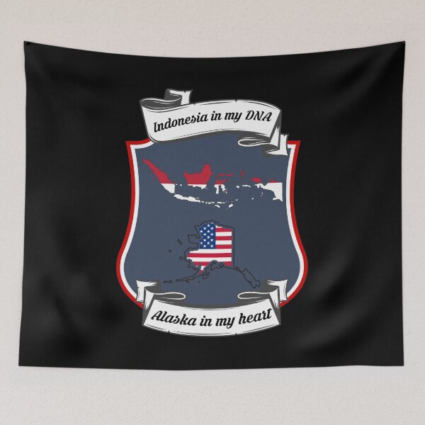 Item preview, Indonesia in my DNA, Alaska in my heart Heritage designed and sold by Tony ⭐⭐⭐⭐⭐.