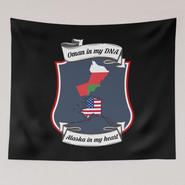 Item preview, Oman in my DNA, Alaska in my heart Heritage designed and sold by Tony ⭐⭐⭐⭐⭐.