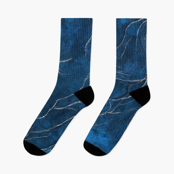 Item preview, Dark Blue and Silver Abstract N1 designed and sold by k9printart.