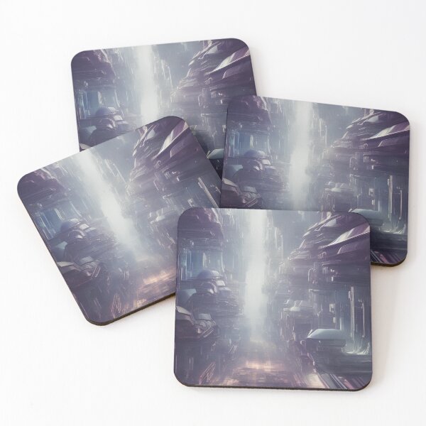 Item preview, Futuristic cityscape in abstract form designed and sold by mgtime.