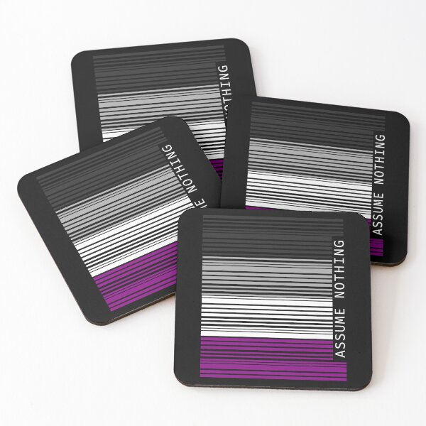 Item preview, Assume Nothing Asexual Pride Flag Barcode  designed and sold by anozieqaqaac.
