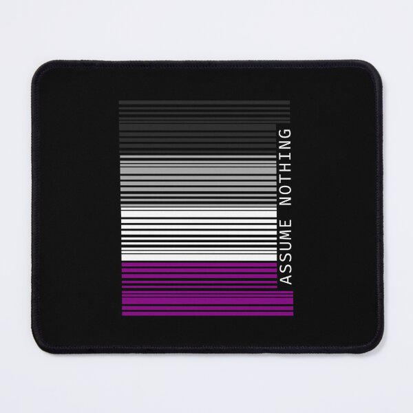 Item preview, Assume Nothing Asexual Pride Flag Barcode designed and sold by anozieqaqaac.