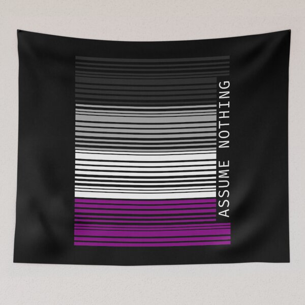 Item preview, Assume Nothing Asexual Pride Flag Barcode  designed and sold by anozieqaqaac.