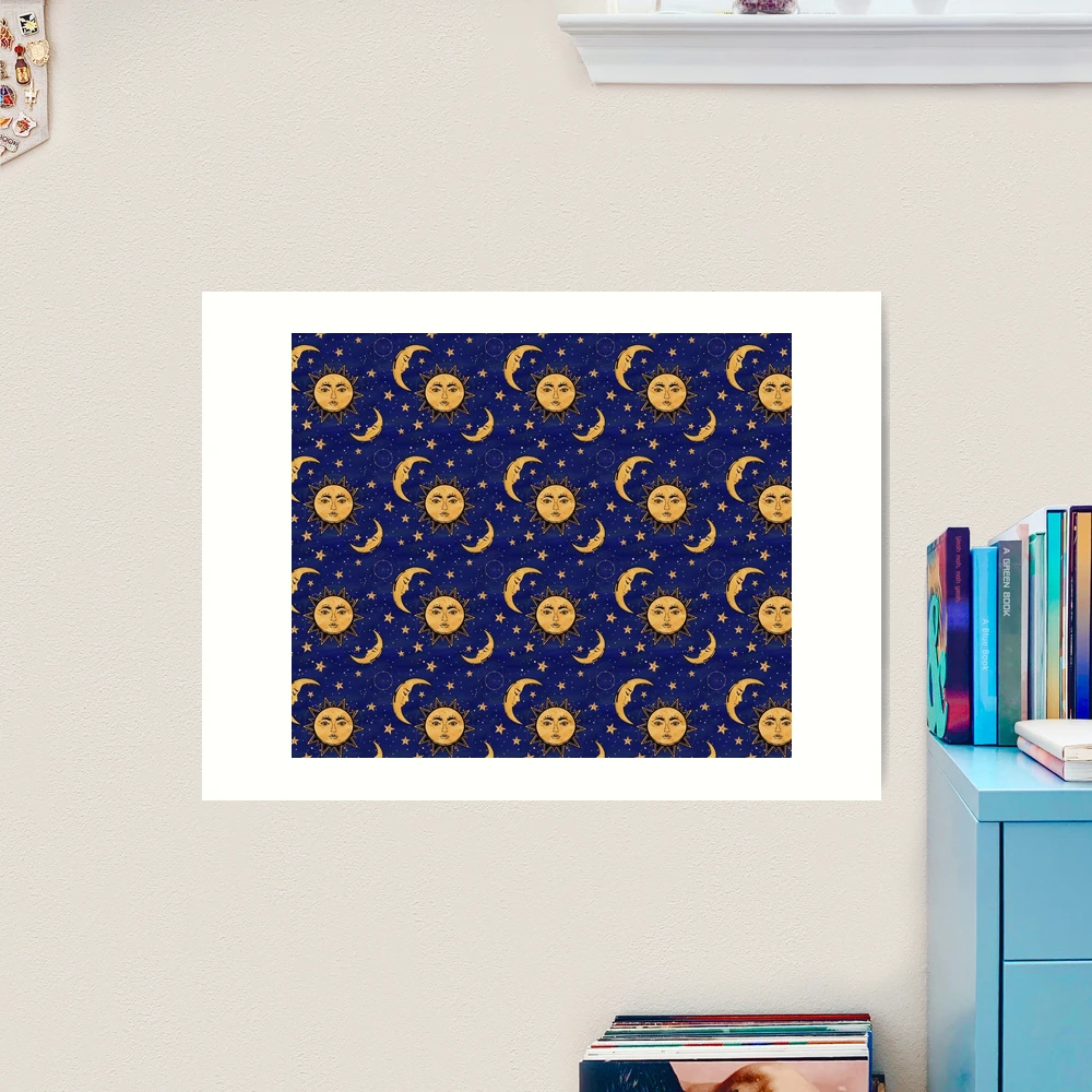 Society6 ケース Moon and stars by Inmyfantasia Vintage moon and sun stars celestial