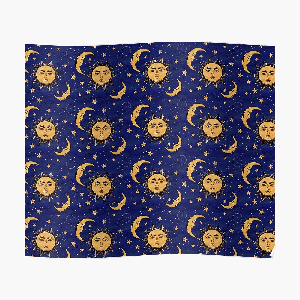 1990s sun moon doona cover