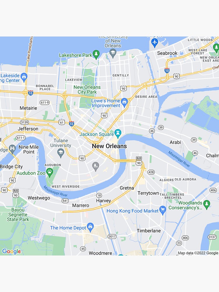 quot New Orleans United States Map - Flat,750x,075,f Pad,750x1000,f8f8f8 