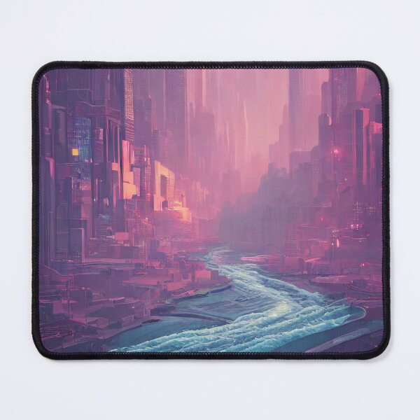 Item preview, Painting Futuristic Cityscape designed and sold by mgtime.