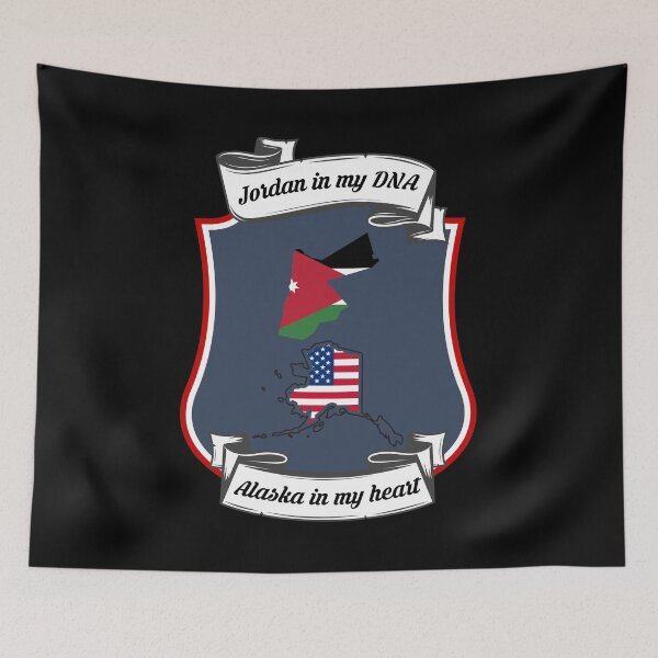 Item preview, Jordan in my DNA, Alaska in my heart Heritage designed and sold by Tony ⭐⭐⭐⭐⭐.