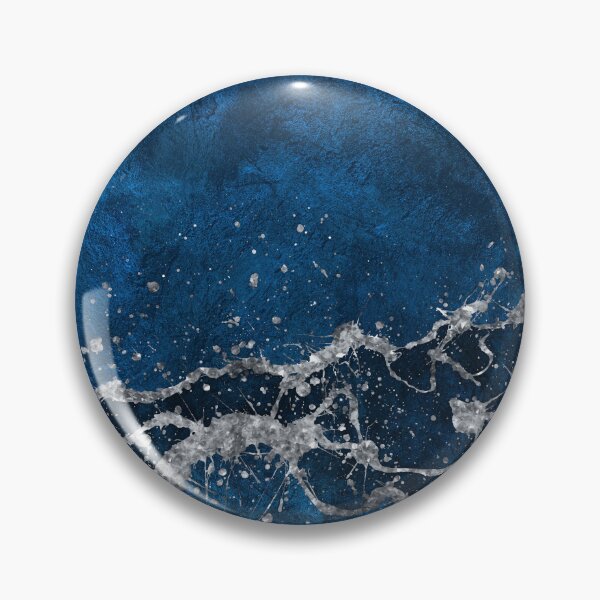 Item preview, Dark Blue and Silver Abstract N3 designed and sold by k9printart.