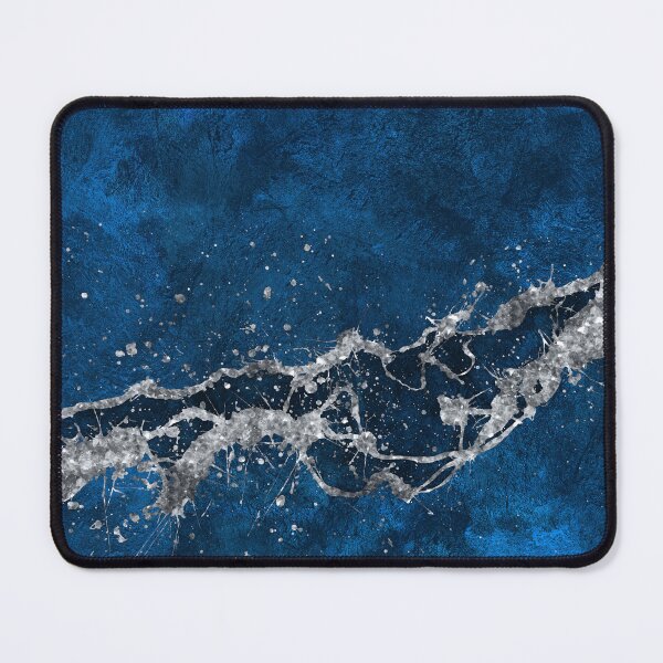 Item preview, Dark Blue and Silver Abstract N3 designed and sold by k9printart.