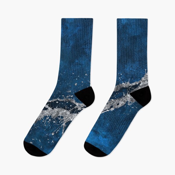 Item preview, Dark Blue and Silver Abstract N3 designed and sold by k9printart.