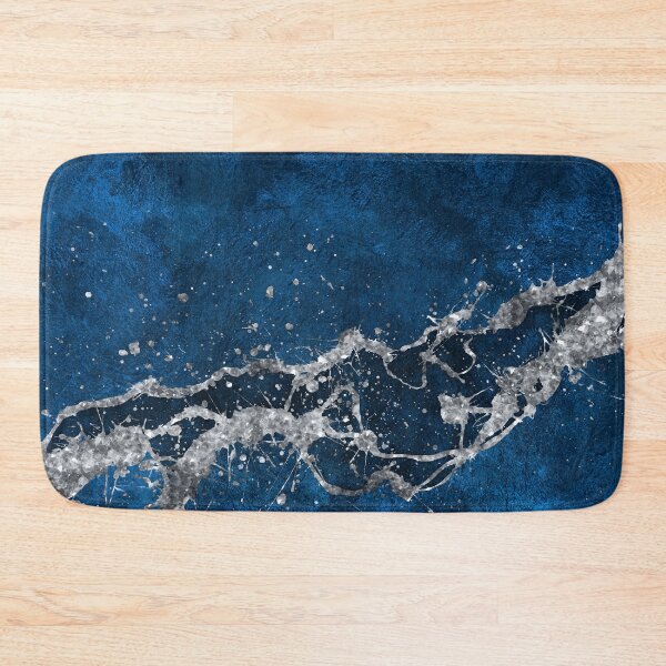 Item preview, Dark Blue and Silver Abstract N3 designed and sold by k9printart.