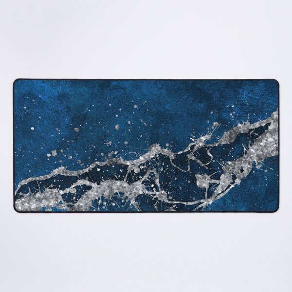 Item preview, Dark Blue and Silver Abstract N3 designed and sold by k9printart.