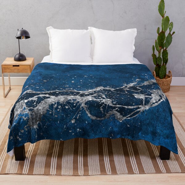 Item preview, Dark Blue and Silver Abstract N3 designed and sold by k9printart.