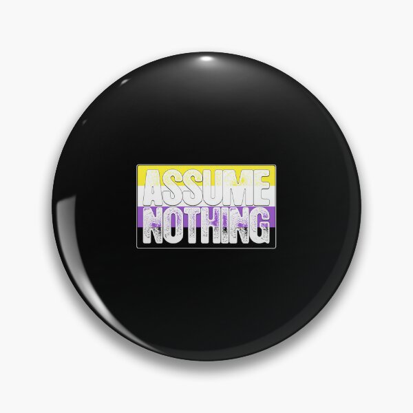 Item preview, Assume Nothing Non-Binary Pride Flag  designed and sold by anozieqaqaac.