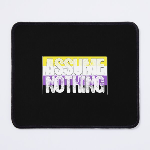 Item preview, Assume Nothing Non-Binary Pride Flag  designed and sold by anozieqaqaac.