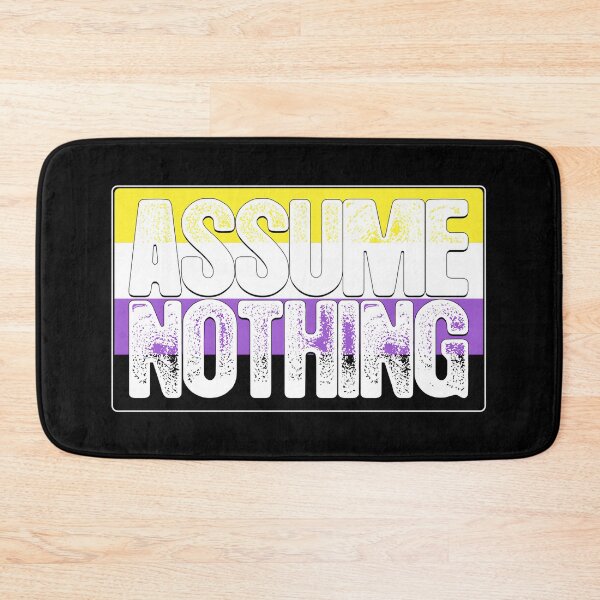 Item preview, Assume Nothing Non-Binary Pride Flag  designed and sold by anozieqaqaac.