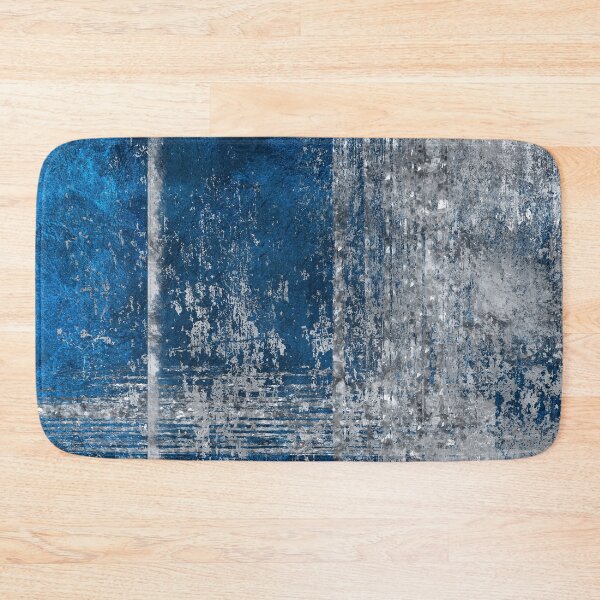 Item preview, Dark blue and silver grunge abstract designed and sold by k9printart.