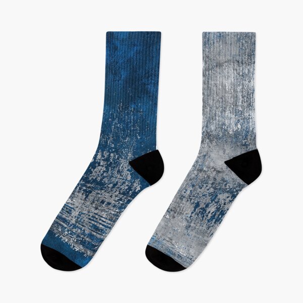 Item preview, Dark blue and silver grunge abstract designed and sold by k9printart.