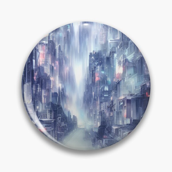 Item preview, Futuristic cityscape with skyline designed and sold by mgtime.