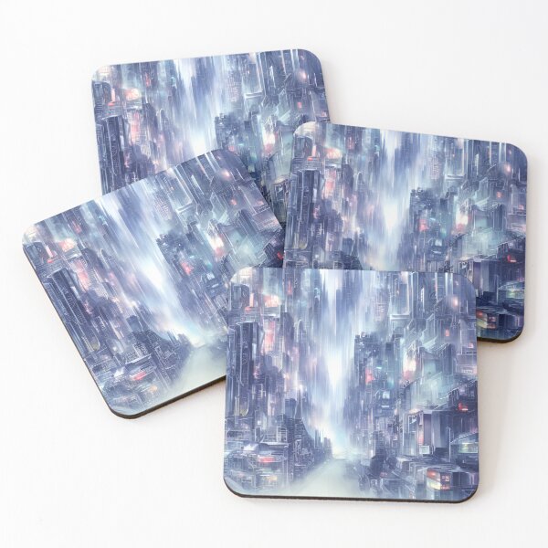 Item preview, Futuristic cityscape with skyline designed and sold by mgtime.