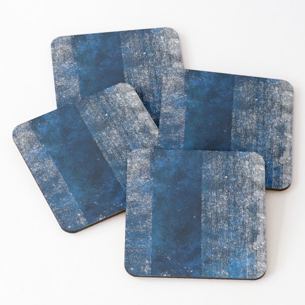 Item preview, Dark blue and silver grunge abstract designed and sold by k9printart.