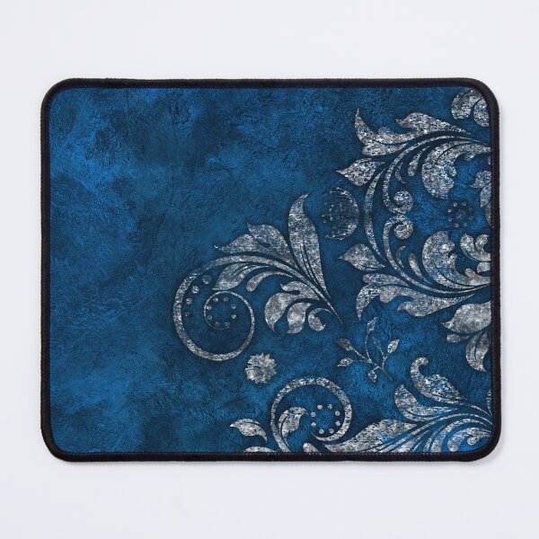 Item preview, Vintage Silver and blue ornament designed and sold by k9printart.