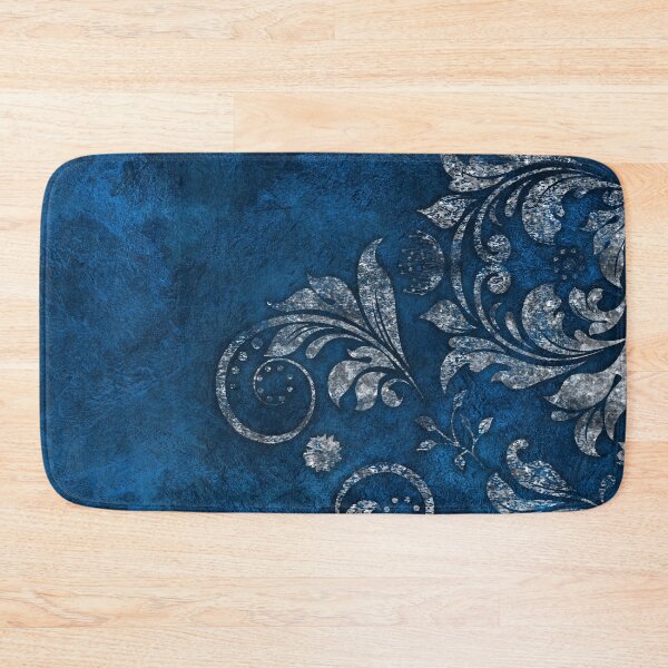 Item preview, Vintage Silver and blue ornament designed and sold by k9printart.