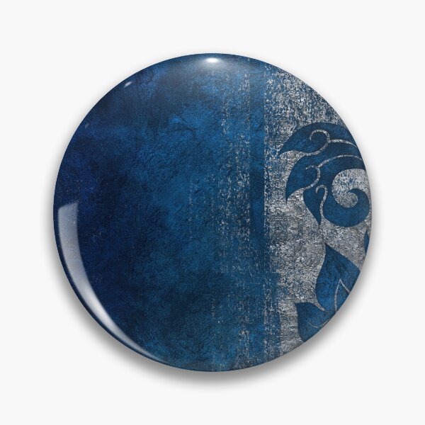 Item preview, Vintage Silver and blue ornament designed and sold by k9printart.