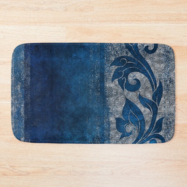 Item preview, Vintage Silver and blue ornament designed and sold by k9printart.