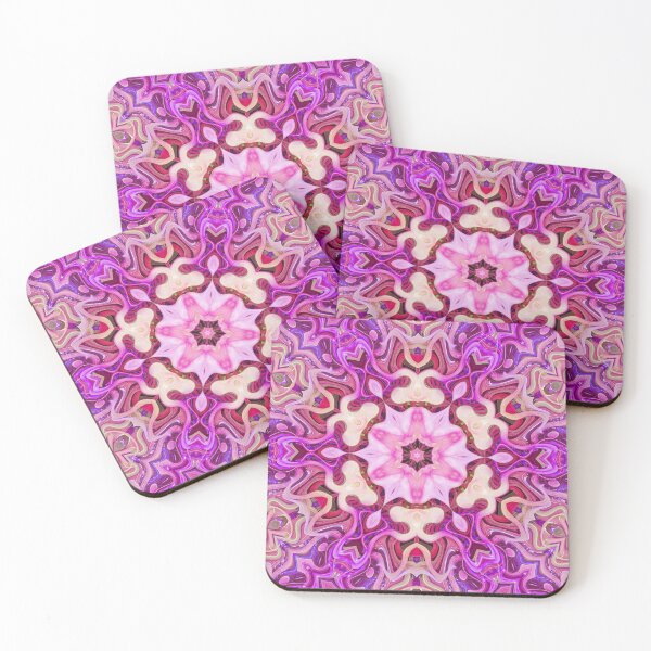Item preview, Boho Vibes Abstract Kaleidoscope Maximalism Hippie Style Eclectic Mix of Pink Lilac Cream 2 of 16 designed and sold by Beachy.