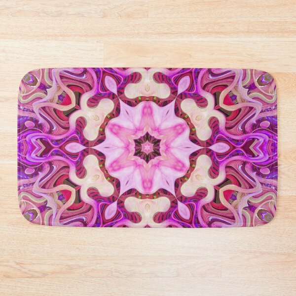 Item preview, Boho Vibes Abstract Kaleidoscope Maximalism Hippie Style Eclectic Mix of Pink Lilac Cream 2 of 16 designed and sold by Beachy.