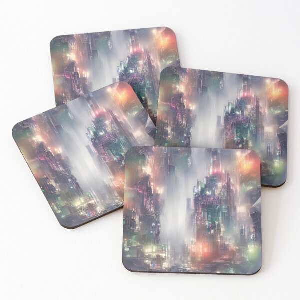 Item preview, Futuristic Cityscape in Urban designed and sold by mgtime.