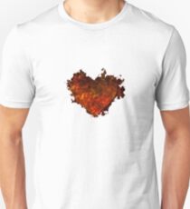 Flaming heart Unisex T-Shirt