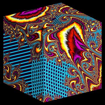 Artwork thumbnail, Fractal Madness 3D Cube Six by WarrenPHarris