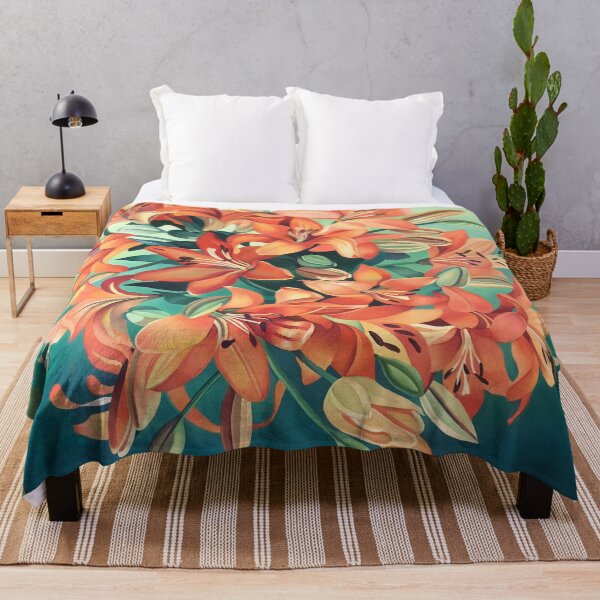 Item preview, Orange Lillies. designed and sold by Tatyana Binovska.